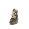 Baskets montantes en cuir vert Remonte